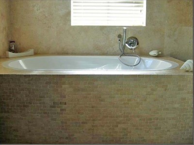 travertine chipped edge brushed